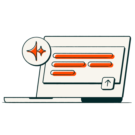 AI writer pictogram