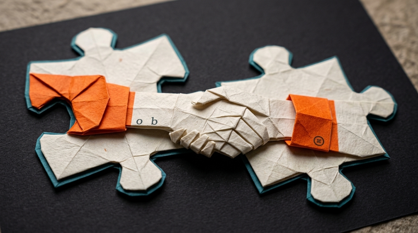origami-puzzle-pieces-handshake-partnership