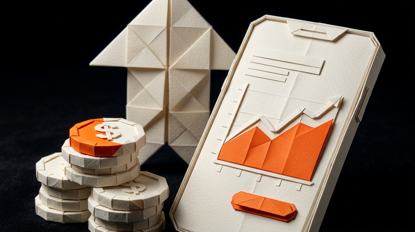 origami-coins-growth-chart-phone