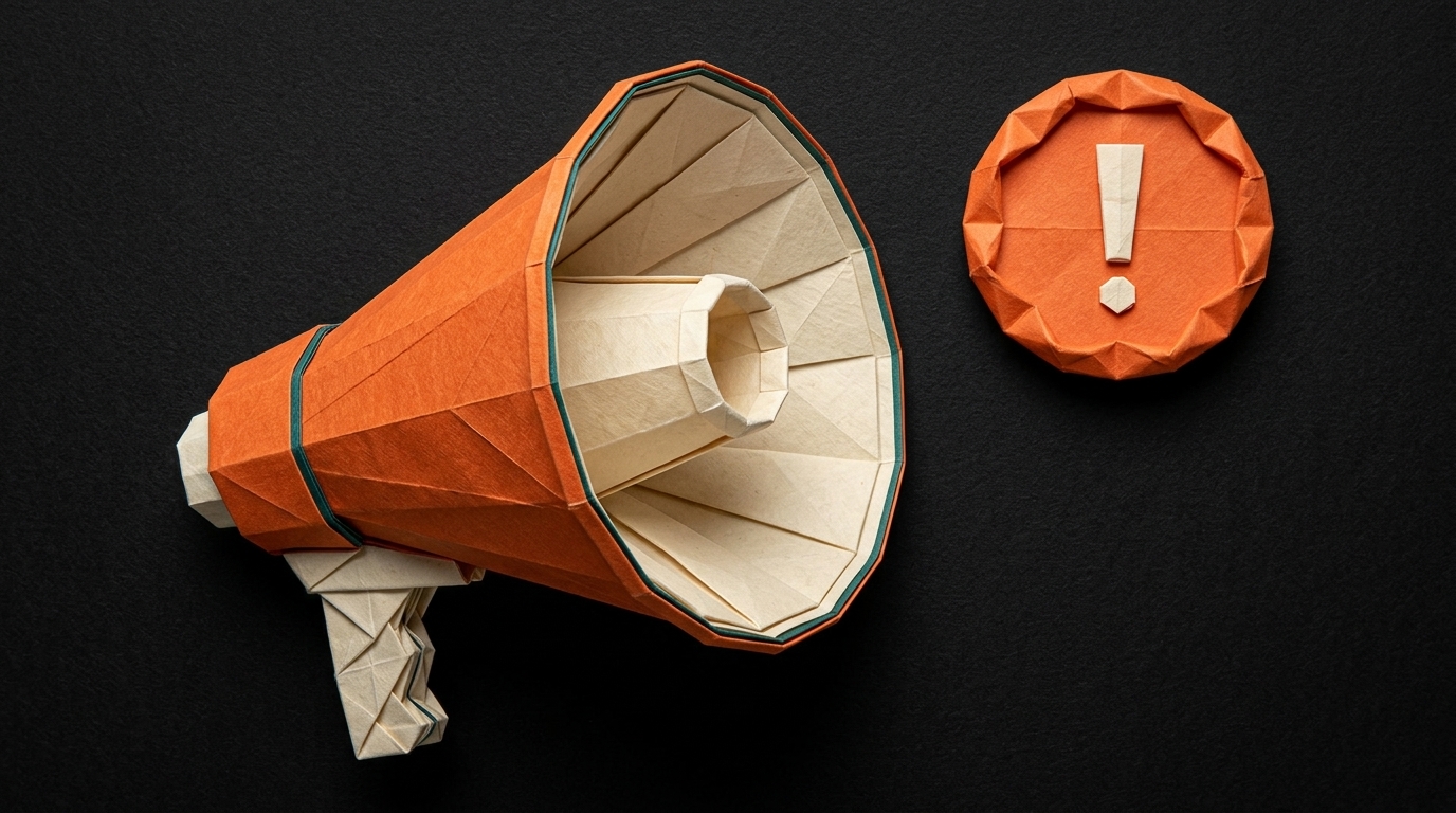 origami-megaphone-exclamation-alert
