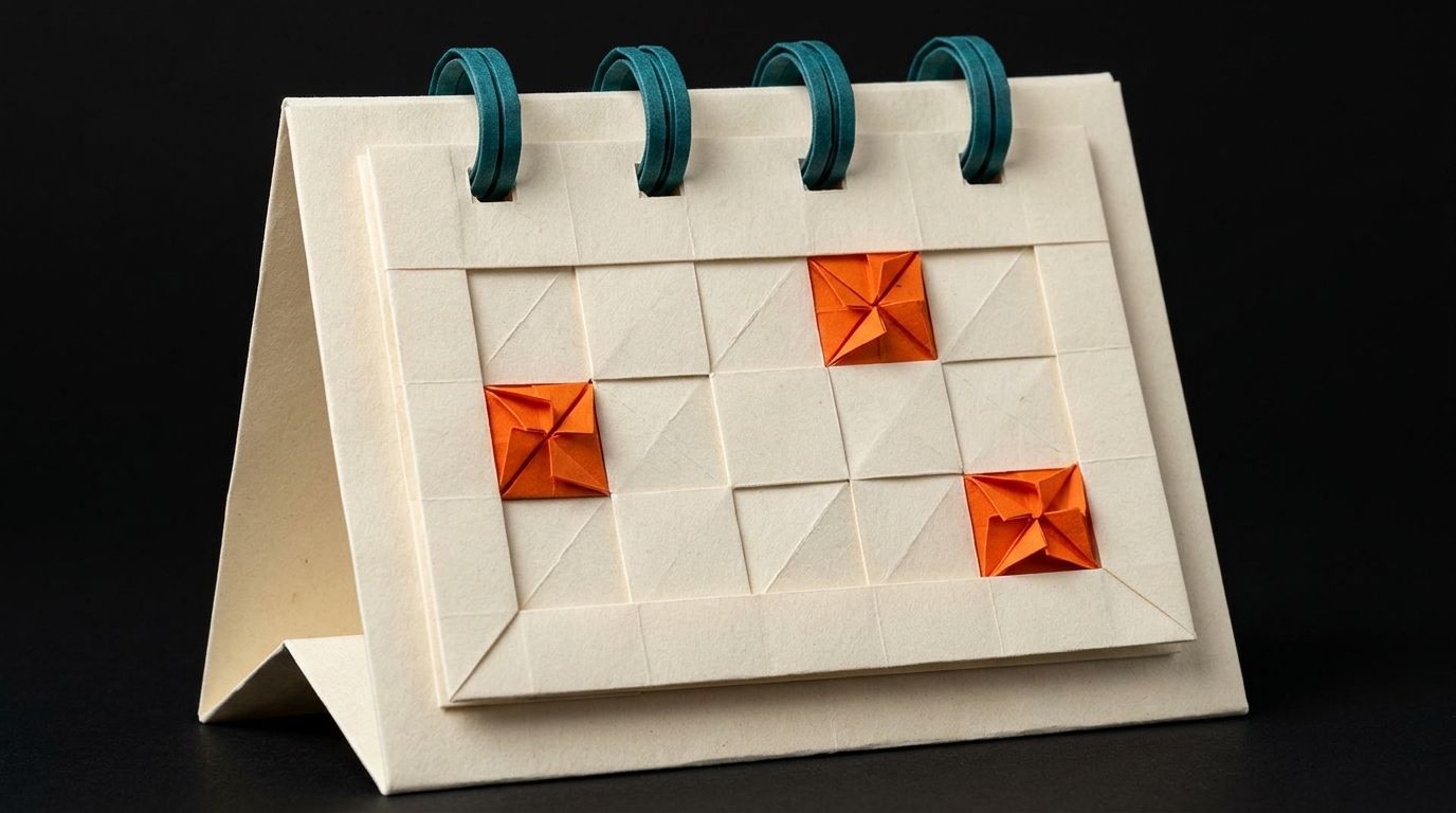 origami-calendar-scheduled-dates