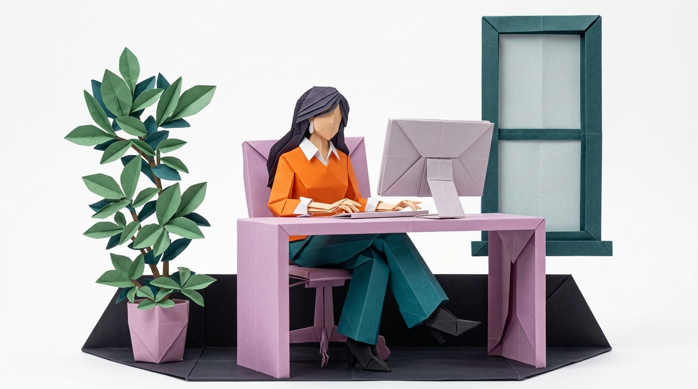 origami-person-working-laptop